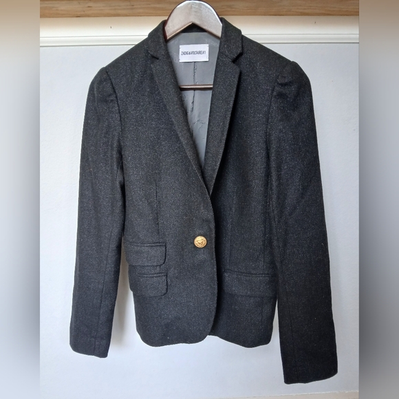 Zadig & Voltaire Women's blazer in black. Size 38 - Picture 2 of 5